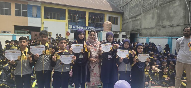 Genius of the Year Award ceremony at Kashmir Public School Qazigund